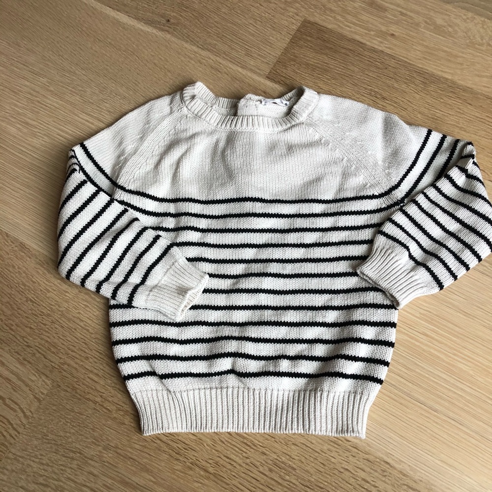 Jamie Kay oatmeal stripe sweater 2Y